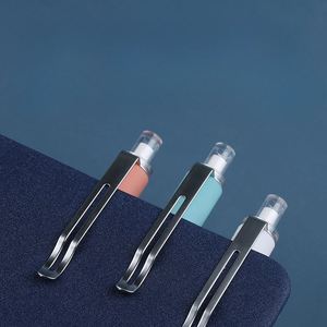 Custom Retractable Ballpoint <b>Pens</b> with Soft Grip - Medium Point 1mm Black Ink for Office Use - Ideal for Men & Women - Product Image 3