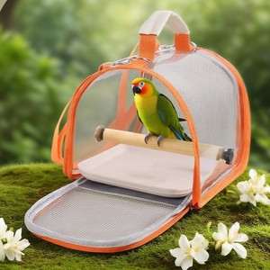 Portable Parrot Bag Foldable Transparent Crossbody Backpack For Budgies And Cockatiels Small Pet Carrier Birdcage - Product Image 1