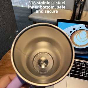 Hot Travel Large-Capacity Straw Water Cup 316 Stainless Steel Water <b>Bottle</b> with Lid Tumbler with Handle and Straw - Product Image 3