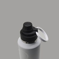 Botella de Agua Deportiva de Acero Inoxidable 304 de Bajo Precio, 950 ml, Aislada al Vacío, con Pantalla de Temperatura, Mantiene el Calor por 12-24 Horas