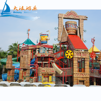 DALANG Maya Aqua aventure toboggan équipement de terrain de jeu éclaboussures d'eau ensemble de jeu extérieur toboggan tubulaire pour enfants piscine parc de villégiature