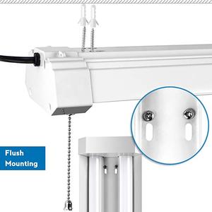 Système de rail linéaire LED ETL DLC à montage en surface, 4 pieds, 40W, 4500lm, pour éclairage de magasin, bureau, garage, connectable - Product Image 4