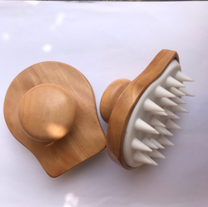 Eco bambou corps douche brosse Compact minceur cuir chevelu Massage peigne <span class=keywords><strong>pour</strong></span> cheveux lavage bain <span class=keywords><strong>Spa</strong></span> cuir chevelu masseur - Product Image 3
