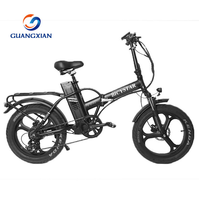 Fat Tire Ebike Electric Bike Folding Electric Bicycle Best Sell Snow 48v 500w 27.5 Inch 10 Black Customized Logo Lithium Battery
