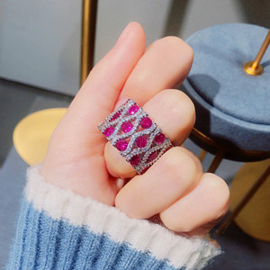 Anillo <span class=keywords><strong>de</strong></span> Circonita <span class=keywords><strong>y</strong></span> Zafiro Colorido <span class=keywords><strong>de</strong></span> Estilo Retro Europeo <span class=keywords><strong>y</strong></span> Americano, Moderno, para Boda, Anillo Brillante para Mujer, Regalo <span class=keywords><strong>de</strong></span> Aniversario - Product Image 4