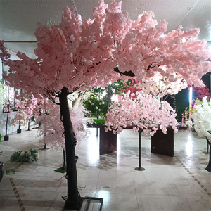 Arbre à fleurs de cerisier artificiel en soie rose Sakura <span class=keywords><strong>japonais</strong></span> S-CT pour décoration intérieure et extérieure - En solde - Product Image 1