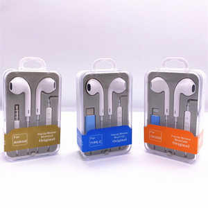 Retailverpakking 3.5mm oortelefoon voor Samsung iPhone Bedrade Type C oortelefoon headset met kabel - Product Image 1