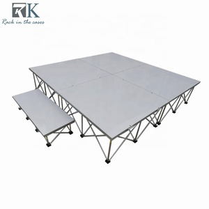 Escenario negro de aleación de aluminio portátil de fácil instalación para bodas y eventos pequeños - Product Image 5