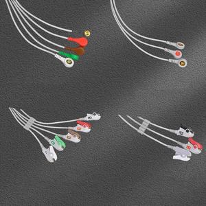 สายเคเบิลสำหรับผู้ผลิตทางการแพทย์ที่เข้ากันได้กับ EKG แยกออกซิเจนโพรบหนึ่งชิ้นคลิปติดตะกั่ว5สายสำหรับมอนิเตอร์ขั้วต่อ <span class=keywords><strong>ECG</strong></span> - Product Image 6
