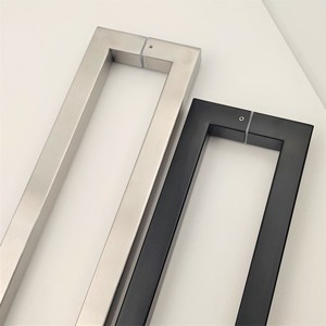 Manija de Puerta de Vidrio de Acero Inoxidable 304 de 32 Pulgadas Personalizada de Fábrica Racer, Manija de Puerta Larga de Madera - Product Image 3