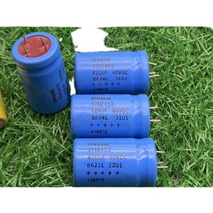 SPRAGUE 674D455 Tête Rouge Sibi Électrolyse 420UF 60V 26*44MM - Product Image 2