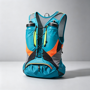 Gilet d'hydratation imperméable personnalisé, sac d'hydratation léger et pliable, gilet de course à pied, sac à dos pour bouteille d'eau pour la course à pied et le cyclisme - Product Image 2