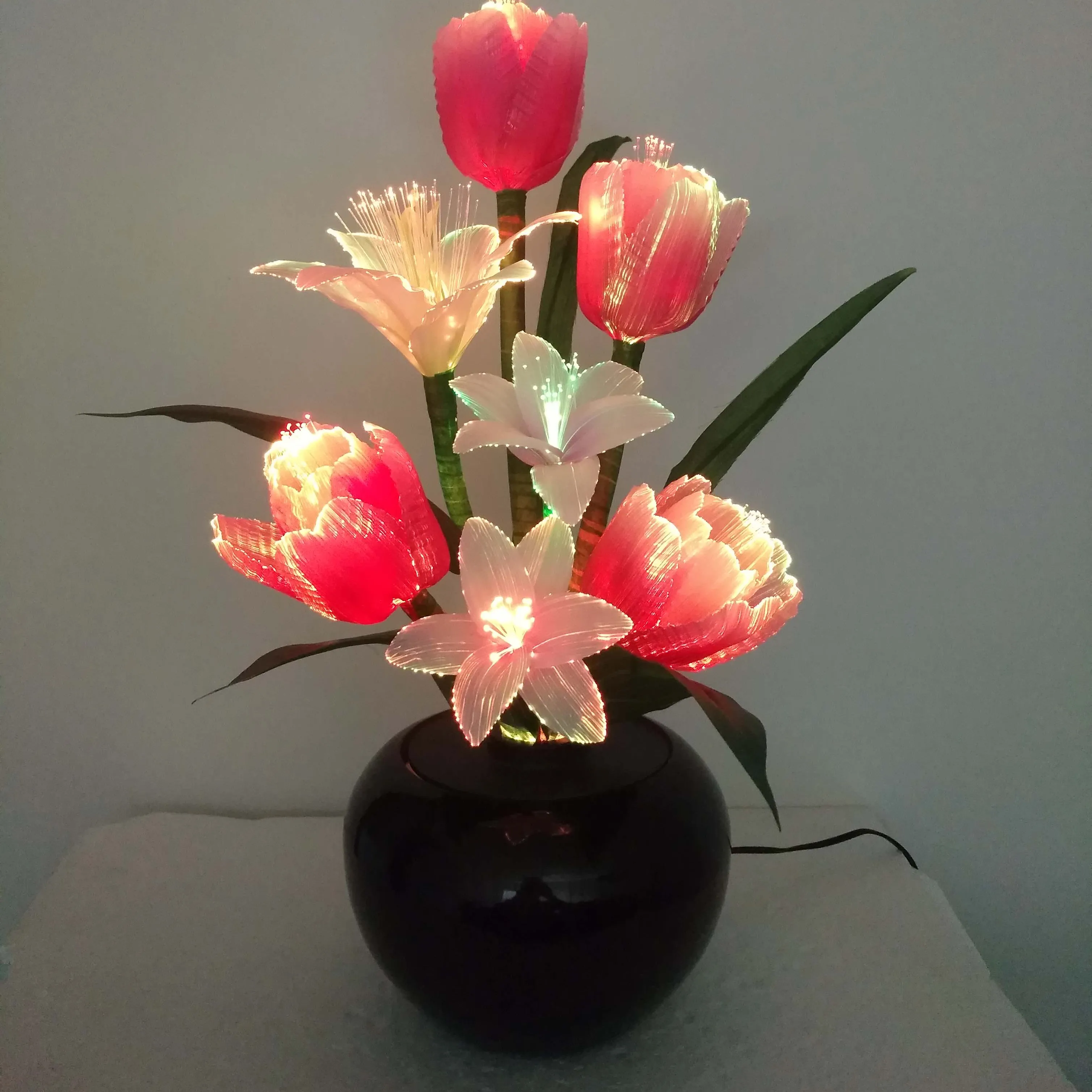 Kerst LED Verlichting/LED glasvezel bloem licht/LED decoratie kerst bloem lamp