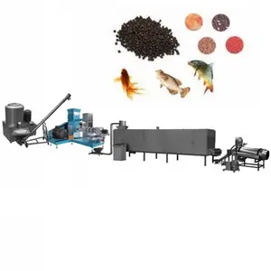 CE approved Floating Fish Dog Food Feed Extruder Processing Wheat Bran Animal Pellet Machine