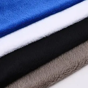 Manta polar de franela de <span class=keywords><strong>doble</strong></span> cara colorida de poliéster 100% de punto al por mayor - Product Image 1