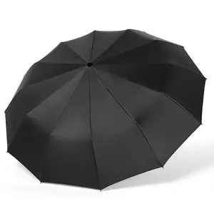 Vente en gros parasol uv noir ouverture automatique parapluie de voyage pliable logo compact couleur personnalisée petit parapluie