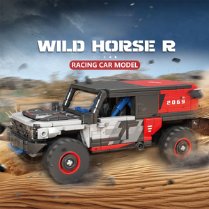 JIESTAR Trending Products Desktop DIY Ornament WILD HORSE Off-Road Vehicle Building Block Sets Coche Juguetes <span class=keywords><strong>para</strong></span> niños Juguetes - Product Image 2