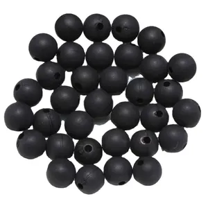 6mm 8mm 10mm 12mm 14mm 16mm 18mm 20mm Black Color Acrylic Beads Matte Loose Beads Handmade Jewelry Making Bracelet