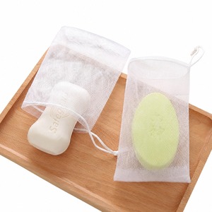 ถุงสบู่ผ้าไม่ทอสีขาว พร้อมริบบิ้นสำหรับทำความสะอาดทุกวัน - Product Image 4