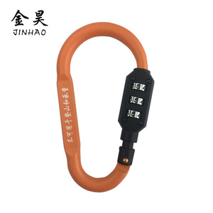 Candado de combinación de aleación de aluminio Jinhao, gris, reiniciable, para bolsos y maletas - Product Image 3