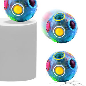 12-Loch <span class=keywords><strong>Luminous</strong></span> Fluor scent Rainbow <span class=keywords><strong>Magic</strong></span> <span class=keywords><strong>Cube</strong></span> Einzigartige fluor zierende Farbwechsel funktion Spaß und heraus forderndes <span class=keywords><strong>Puzzle</strong></span> - Product Image 4