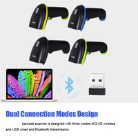 Escáner de Código de Barras 2D Bluetooth YHDAA OEM y ODM, Sin Necesidad de Controladores, Conexión Plug and Play, Escáner de Código QR Bluetooth 2D