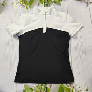 Camisas de equitación con logotipo personalizado, tela de nailon <span class=keywords><strong>para</strong></span> competición, ropa ecuestre, bloque de Color, capa base de equitación a la moda - Product Image 6