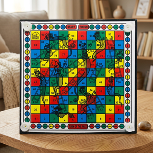 Juegos de Ludo de madera y serpientes y escaleras para regalo Juego educativo de Ludo de madera 2 en 1 - Product Image 3