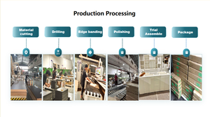 Armoires de cuisine en bois haut de gamme, contreplaqué, armoires de cuisine de luxe, îlot de rangement, armoires de cuisine importées de Chine - Product Image 3