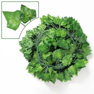 Artificial Wisteriac about 90 leaves artificial green grape leaves Boston ivy vines decoration artificial hanging plant