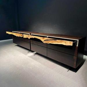 Креативный дизайн грецкого ореха пихта Тополь развлекательный ТВ шкаф для хранения буфетов - Product Image 2