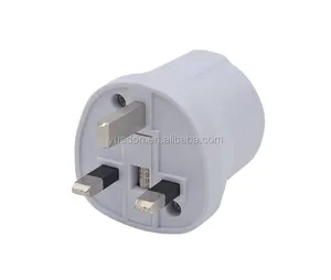 Adaptor Steker UE Ke Inggris Schuko Ke Adaptor Perjalanan Inggris dengan Steker Konversi Sertifikat BS8546