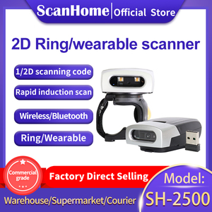 Inalámbrico para Bluetooth SH-2500 Ring <span class=keywords><strong>Scanner</strong></span> Fácil de llevar Interfaz <span class=keywords><strong>USB</strong></span> Dedo Wearable Responsive ScanHome Producto en stock - Product Image 2