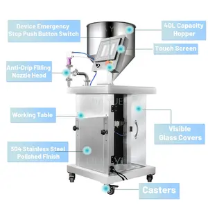 Nenosun Máquina de enchimento semiautomática de molho creme líquido para pasta de óleo e água de alta eficiência