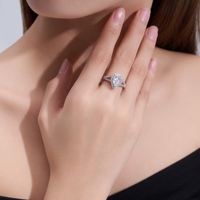 Offre Spéciale – Bague en Argent S925 3,2g avec Diamant de Laboratoire Certifié IGI Taille Poire pour Fiançailles et Fêtes de Mariage