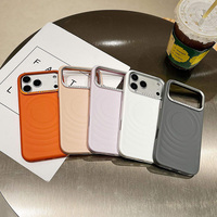 Coque de téléphone magnétique effet diamant ondulé avec cadre en verre, sensation peau, vente en gros d'usine pour iPhone 17 Pro Max, emballage boîte X Xr Xs Max