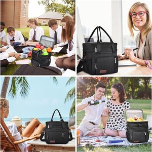 Free sample Evercredit Reusable <b>Food</b> Insulated Thermal Lunch Cooler with Custom Logo and Portable Picnic Insulation <b>Bag</b> - Product Image 4