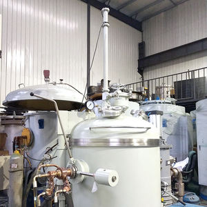 एल्यूमीनियम तांबे के पीतल लोहे का स्टील स्क्रैप स्मेटिंग वैक्यूम प्रेरण टिल्ट पिघलने भट्ठी धातु मशीन - Product Image 5