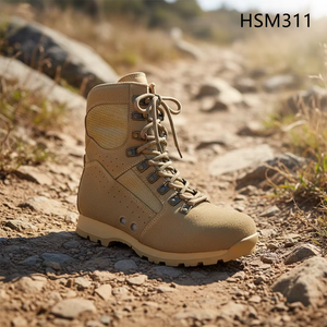 Stivali Tattici da Combattimento HY, Suola in EVA+Gomma Antiurto, Marca Originale <span class=keywords><strong>Vibram</strong></span>, Stivali Desert 8 Pollici Striker, Unisex per Attività all'Aperto HSM311 - Product Image 1