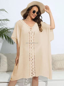 Vente en gros d'usine de vêtements de plage Jinru Tangas d'été couvertures de bikini à manches courtes maillots de bain grande taille pour femmes - Product Image 6