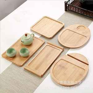 Plateau de service rectangulaire en bambou Tianwang Crafts, en bois massif, pour thé, fruits, pain, barbecue, usage hôtelier, décoration intérieure - Product Image 2
