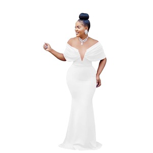 Vendita Calda Abito Lungo da Cerimonia con Spalle Scoperte e Spacco Alto per <span class=keywords><strong>Donna</strong></span>, Vestito con Spalle Scoperte e Spacco Alto - Product Image 5
