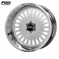 Jantes forgées personnalisées Super Single 22x12 24x12 24x14 avec enjoliveurs flottants 6x135 8x6.5 8x170 8x180 pour pick-up F150 F250 F350