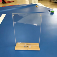 Support de présentation publicitaire de table en acrylique transparent personnalisé, étanche, pour événements promotionnels en magasin