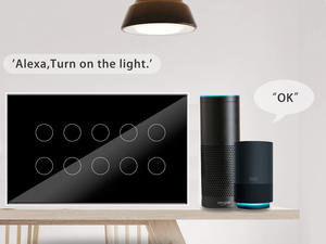 Interruptores Inteligentes Tuya con Certificación EMC RMC, 147*86mm, Control por Voz Inalámbrico para Luz de Pared, Compatible con Alexa y Google Max. PC Ignífugo de 240v - Product Image 4