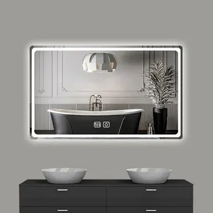 Fabbrica all'ingrosso Smart Retail Led luce moderna sbrinatore Antifog doccia senza nebbia illuminato bagno portatile expejo specchio