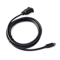Câble adaptateur USB C vers VGA 1.8m Convertisseur 1080P Type C vers VGA pour ordinateur portable Connecteur HDMI pour projecteur UHD pour haut-parleur et HDTV