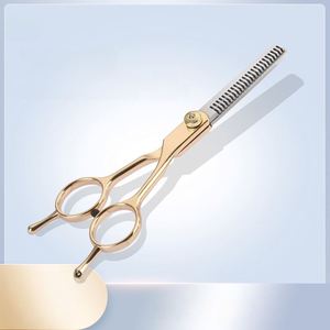 Juego de tijeras para mascotas de 7 pulgadas: Herramientas de aseo, tijeras para cortar el pelo de perro curvo para gatos, para peluche - Product Image 2