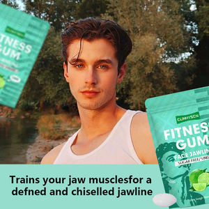 <span class=keywords><strong>Chewing</strong></span>-<span class=keywords><strong>gum</strong></span> de fitness sans sucre pour l'entraînement musculaire Stimuler la confiance Préfet <span class=keywords><strong>Visage</strong></span> Jawline Saveur naturelle de citron vert - Product Image 4