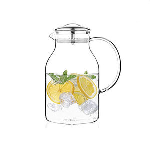<span class=keywords><strong>Carafe</strong></span> en verre de liège d'eau de café d'eau de haute qualité d'usine avec palais en bois - Product Image 4
